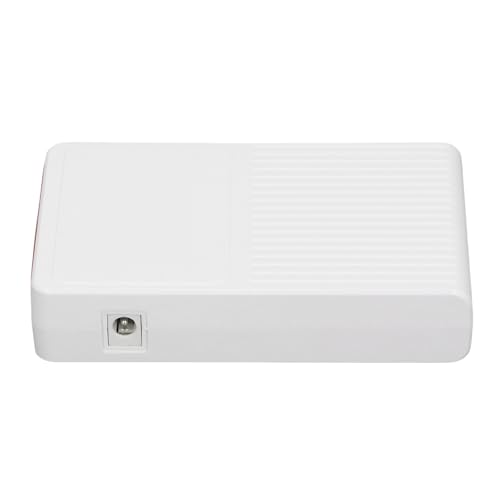 ViaGasaFamido UPS Power Supply for Routers Modems, Compact Uninterruptible Battery Backup, 10400mAh with 3 Adapters for Home and Office