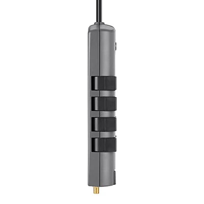 Belkin Surge Protector w/ 8 Rotating & 4 Standard Outlets (Pack of 5) - 8ft Sturdy Extension Cord with Flat Pivot Plug for Home, Office, Travel, & Desktop - Power Strip - 4320 Joules | space-saving design, rotating outlets, bulk pack for office, classroom