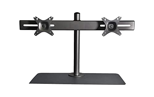 Kantek Dual LCD Monitor Arm for STS800/STS810 Sit to Stand Systems (STS802), Black - color: Black, style: Dual Monitor Arm