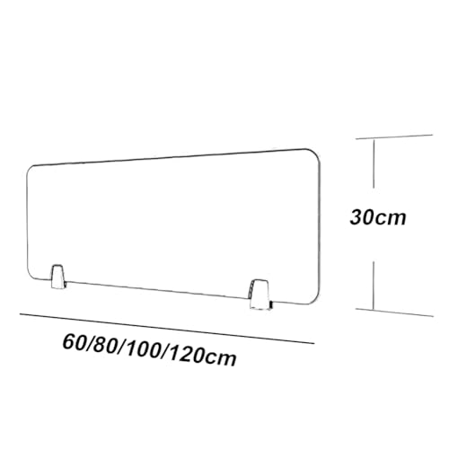 Desk Freestanding Partition, Portable Work Partition Panel, Desktop Office Home Privacy Partition, Privacy Screen and Office Panel Extender, Suitable for Schools, Offices,Al120cm - color: Al120cm