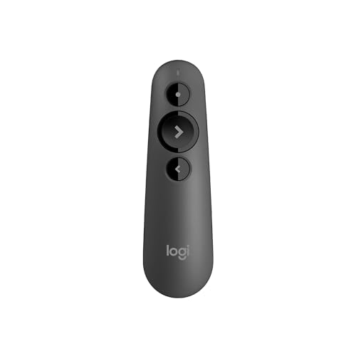 Logitech Wireless Presenter R500s, PowerPoint Clicker with Laser Pointer, Wireless Presentation Clicker Remote - color: Red Laser, style: 3 buttons