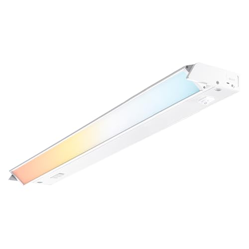 PARMIDA LED Swivel Under Cabinet Lighting, Hardwired or Plug-in Installation, 32 Inch, 18W, 5CCT Color Selectable - 2700K/3000K/4000K/5000K/6000K, Rotatable Lens, Dimmable, Linkable, 120V, 1440LM, ETL - size: 32 inch