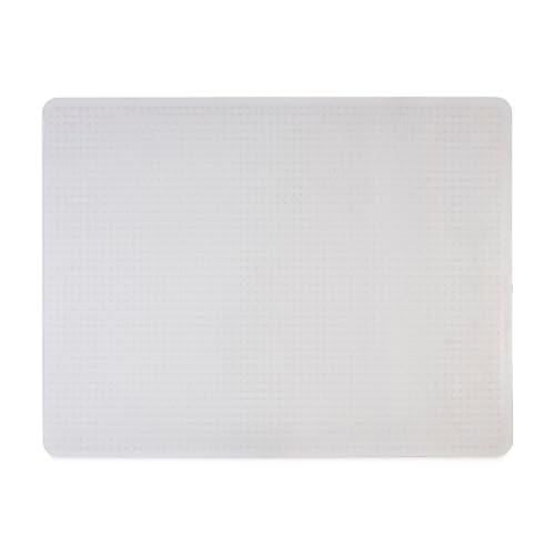 Staples Office Chair Mat, Clear Floor Mats, Low-Pile Carpets, 60 x 46 Inch, Smooth Glide - size: 46'' x 60'', style: Low-Pile