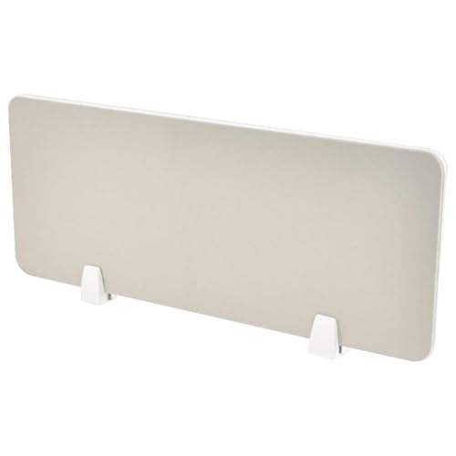 Freestanding Acoustic Desk Privacy Divider - Soundproof Partition for Office Library Classroom - Enhance Focus & Reduce Noise Stylish & Functional Design - color: Beige, size: 120x20cm/47.2x7.9in