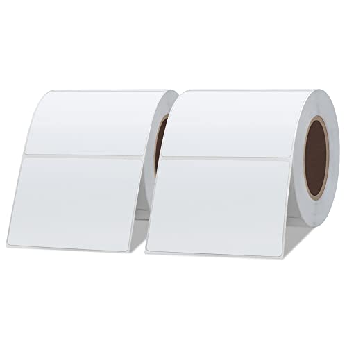 Hybsk 3x2 inch Direct Thermal Labels for Barcodes, Address, Compatible with Rollo Label Printer & Zebra Desktop Printers (3"x2",2 Rolls White) - color: 2 Rolls White, size: 3"x2"