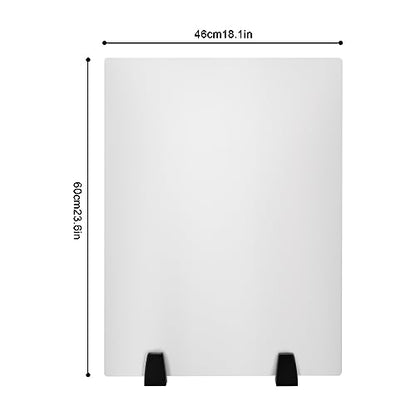 2 Pack Desk Privacy Panels, Clamp-on Acrylic Office Desk Divider, Office Partitions 24" x 18" - color: 24" X 18"