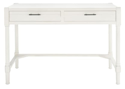Safavieh Home Collection Filbert Distressed White 2-Drawer Writing Desk DSK5701A - color: Distressed White