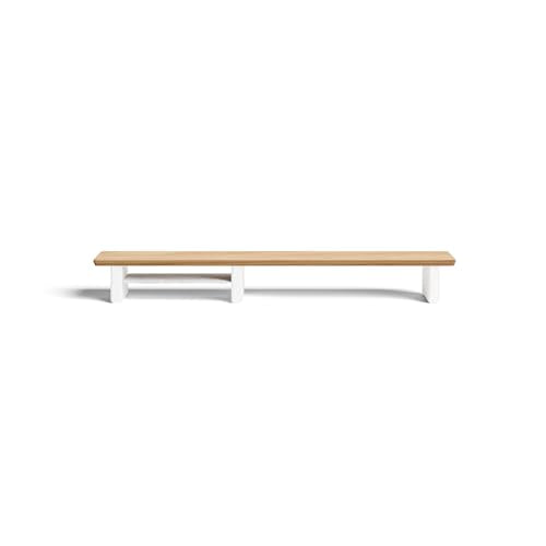 Raico Desk Cockpit Shelf Monitor Stand System Dual Screen Setup Wood Large Desk Accessory Organizer Unit (Oak, Medium v2 | 36 Inches) - color: Oak, size: Medium v2 | 36 Inches