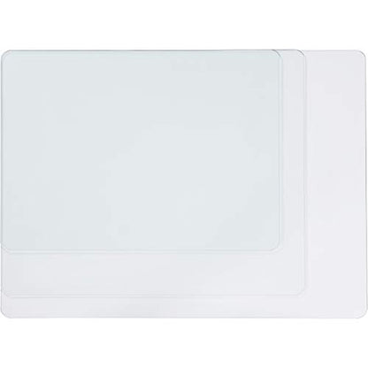 Lorell Tempered Glass Chairmat, 44" Width x 50" Depth x 0.25" Thickness, Clear, 1 Each - size: 44" x 50"
