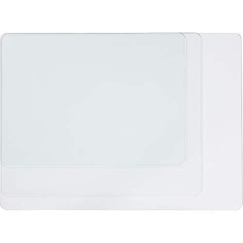 Lorell Tempered Glass Chairmat, 44" Width x 50" Depth x 0.25" Thickness, Clear, 1 Each - size: 44" x 50"