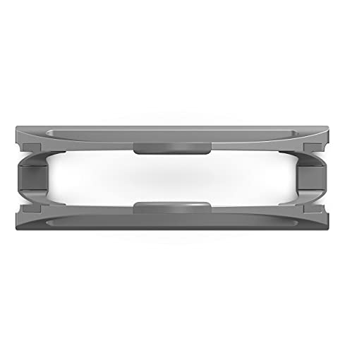 HumanCentric Vertical Laptop Stand for Desks in Space Grey, Upright Adjustable Holder to Dock Apple MacBook Stand, and Other Laptops to Organize Work & Home Office, Automatic Grip - color: Space Gray