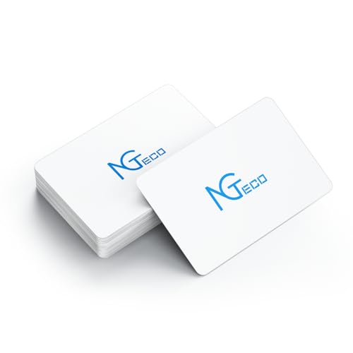 NGTeco Smart Time Card PVC Employee ID Card MB1, MB2, TC1, TC2, TC3, TC7 Time Clocks, Waterproof & Durable, 10 PCS