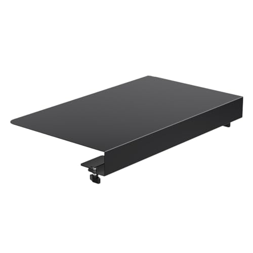 Keyboard Tray Clamp on Corner Desk Connector Sleeve Desk Platform Extend Attachment Ergonomic Steel Construction Suitable for Home Office