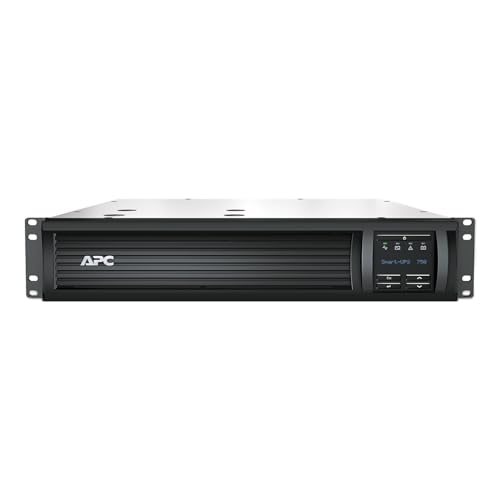 APC 750VA Smart UPS with SmartConnect, SMT750RM2UC Rack Mount UPS Battery Backup, Sinewave, AVR, 120V, Line Interactive Uninterruptible Power Supply - size: 750VA, style: Rackmount