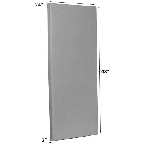 ATS Acoustic Panel 24x48x2 Inches, Beveled Edge (Fog) - color: Fog