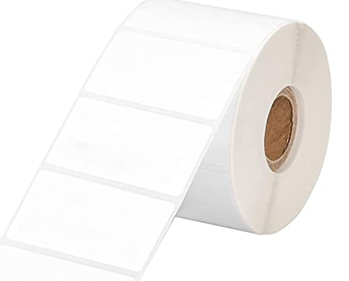 Direct Thermal White Labels for Printing Barcodes and Address Labels, 2.5x1.5-inch, 1" Core, Compatible with Zebra Eltron and Other Desktop Label Printers, 1 Roll of 900 Labels