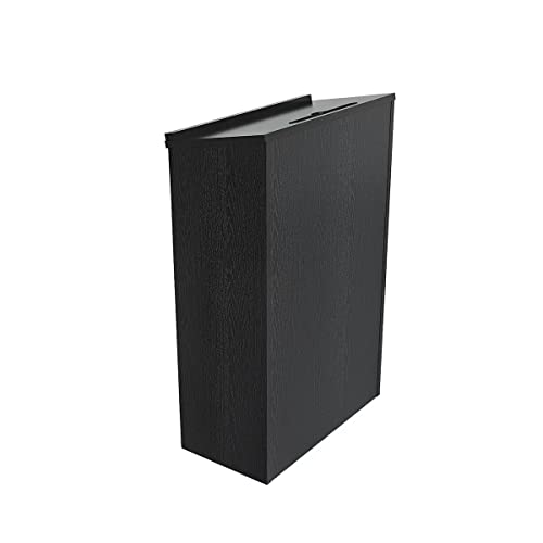 Podium Stand,Wooden Speaking Lectern,Lectern Podium for Classroom,Churches,Auditorium,Meeting Room,Reception Desk of Podium with Adjustable Shelf(Black) - color: Black