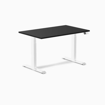 Desky Dual Laminate Sit Stand Desk Black 47.2" White - color: Black / White, size: 47.2 x 29.5 inches