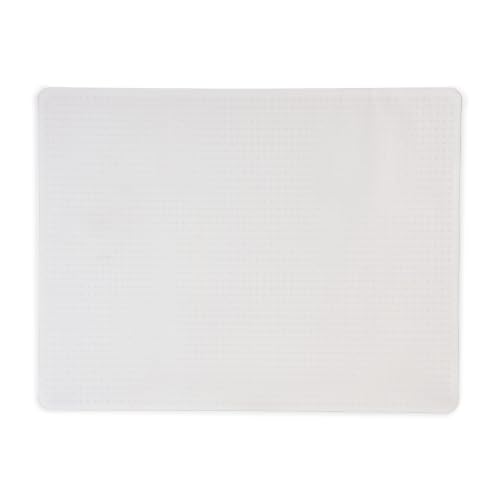 Staples Office Chair Mat, Clear Floor Mats, Medium-Pile Carpets, 60 x 46 Inch, Smooth Glide - size: 46'' x 60'', style: Medium-Pile