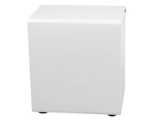 Flash Furniture 3-Drawer Locking Mobile Filing Cabinet, White - color: White, style: Ergonomic