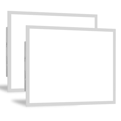 hykolity 2x2 LED Flat Panel Troffer Light,Dimmable ETL,Drop Ceiling 2 Pack