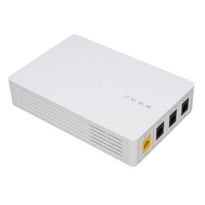 Mini UPS for Router & Modem, 6000mAh DC Backup Uninterruptible Power Supply with 3 Output Ports, 5-Hour Runtime for WiFi, Security Cameras, Tablets