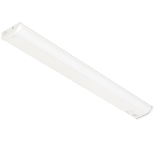 Inlight 30-Inch LED Under Cabinet Light, 5-CCT Selectable, Dimmable, White | 5 white-light settings from soft white (2700K) to daylight (5000K). ETL Listed. Model: IN-0208-4-WH - size: 30 inch