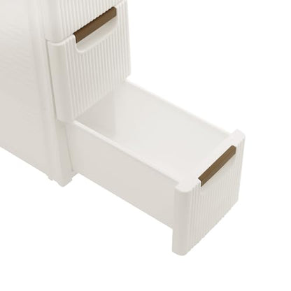 5 Drawer Narrow Storage Cabinet, 5 Tiers Slim Bathroom Storage Cabinet, 16.5" L X 7.5" W X 35.8" H Slim Rolling Cart for Living Room, Kitchen, Bathroom, Office - size: 5 Tiers