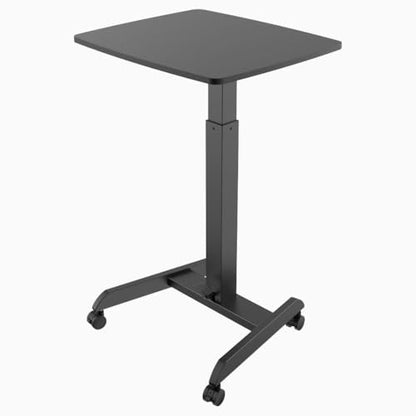 Desky Zero Pedestal Stand Up Desk Black - color: Black