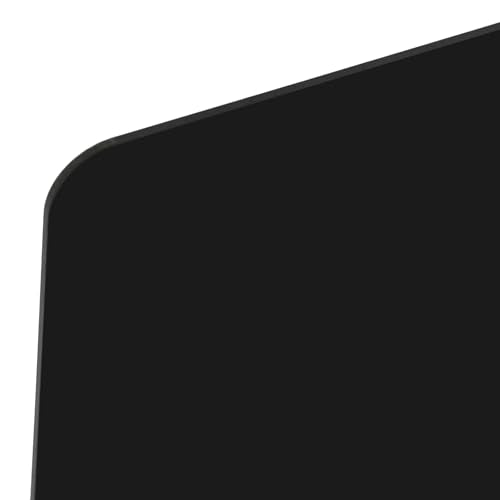 4PCS Divider Privacy Desk Panel,Table Mount Freestanding Desk Divider Acrylic Panel Holder with Clamps for Office, School- 4mm Thick,23.6"x15.8" (Black) - color: Black