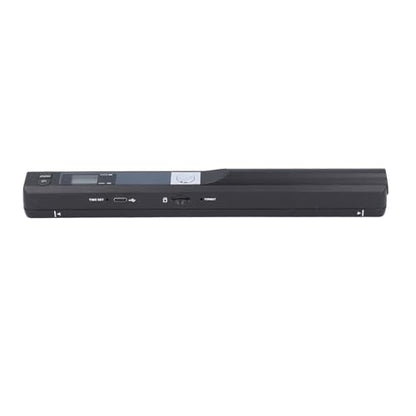 Focket Portable Document Scanner, 900 Dpi Handheld Photo Scanner Compact Lightweight with 32GB SD Card Storage for Home Office Business Travel (Black) - color: Black
