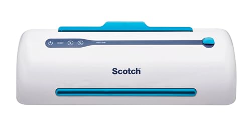 Scotch PRO TL906 Thermal Laminator Machine, 9 Inch | White/Blue, Laminate Recipe Cards, Photos, Documents, For Home, Office, or School Supplies - size: 9 in, style: Laminating Machine