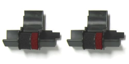 Compumatic Calculator Ink Replaces CP-13, IR-40T, EA-772R, Black/Red 2-Pack