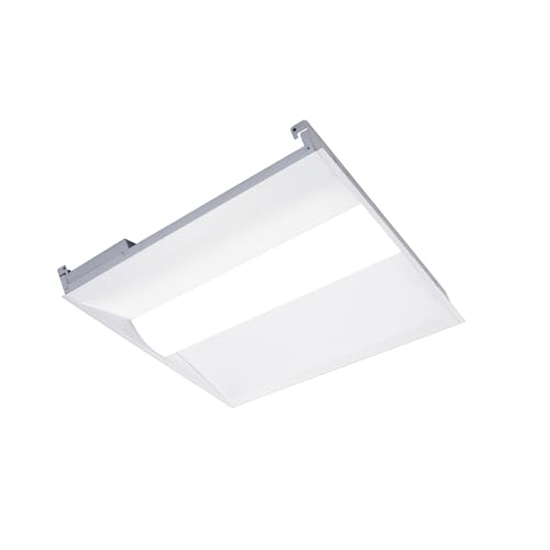 2x2 LED Troffer Center Basket Panel, 30W/35W/40W, 3500K/4000K/5000K, 0-10V Dimmable, 120-277V Recessed Back-Lit Drop Ceiling Light, UL Listed for Office Hallway - 1PK - color: 2X2 FT, size: 1PK