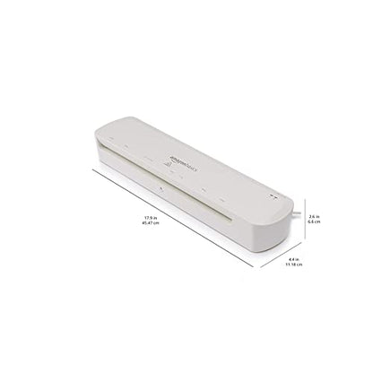 Amazon Basics 12-Inch Thermal Laminator Machine, Easy to Use for Home Office or School, White - size: 12-Inch