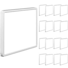 16Pack 12inch Square White 3200LM LED Flush Mount Ceiling Light,28W White 6000K Slim Surface Mount Ceiling Light Fixture for Kitchen Bedroom Living Room - size: 16Pack-28W-12Inch-Square-White
