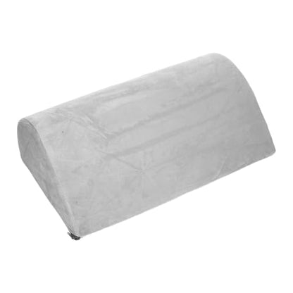 PartyKindom Memory Foam Footrest Pillow with Washable Cover, Portable Non-Slip Under Desk Foot Cushion for Office and Home Use, Deep Gray Ergonomic Leg Support for Work and Gaming