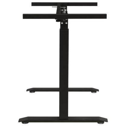 SKM Manual Height Adjustable Standing Desk Frame Hand Crank Black (Weight-19KG)