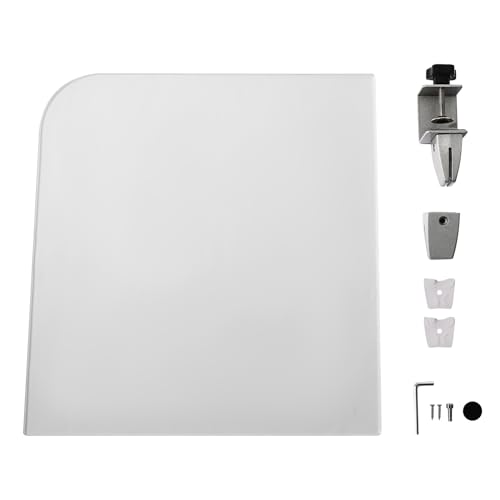 Desk Divider for Students,Modern Frosted Acrylic Clamp-on Desk Partition Desk Privacy Panels,Acrylic Cubicle Desk Dividers,Office Partitions (17x18x2inch) - size: 17x18x2inch