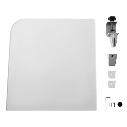 Desk Divider for Students,Modern Frosted Acrylic Clamp-on Desk Partition Desk Privacy Panels,Acrylic Cubicle Desk Dividers,Office Partitions (17x18x2inch) - size: 17x18x2inch