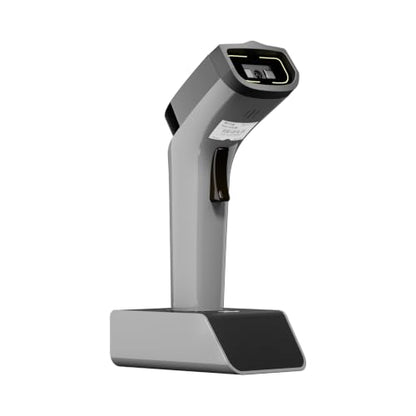 NETUM 1D Barcode Scanner, Wireless Bluetooth with Cradle, DS5000-Gray - color: Gray