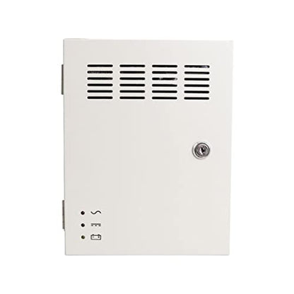 EVERSECU 18 Channel 12V 10Amp DC Metal Boxed Cabinet Regulated UPS Power Supply Unit with Backup Battery Link for Burglar Alarms CCTV Cameras PTZ Access Control (Battery Not Included) - size: UPS 18CH 10A
