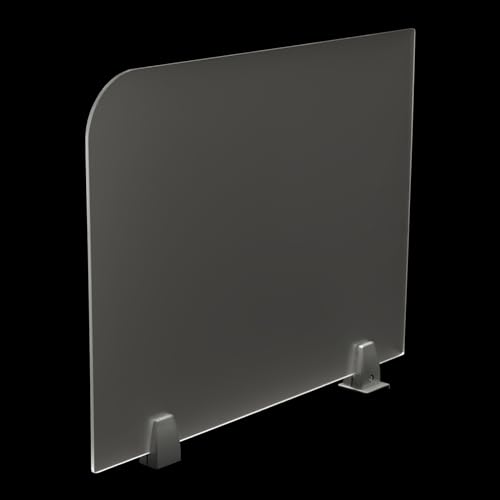 2PACK Acrylic Free Standing Screen, 23 x 18 inch Clear Divider for Desk Privacy Home & Office Partitions for Table Top Workstation, P Cubicle Panel for Work - size: 2PCS 23" x 18"