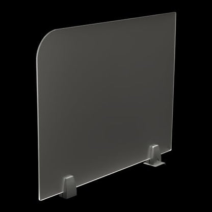 2PACK Acrylic Free Standing Screen, 23 x 18 inch Clear Divider for Desk Privacy Home & Office Partitions for Table Top Workstation, P Cubicle Panel for Work - size: 2PCS 23" x 18"