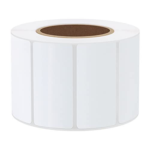 Hybsk 2x1 inch Direct Thermal Labels for Barcodes, Address, Compatible with Rollo Label Printer & Zebra Desktop Printers (2"x1",White) - color: 1 Roll White, size: 2"x1"