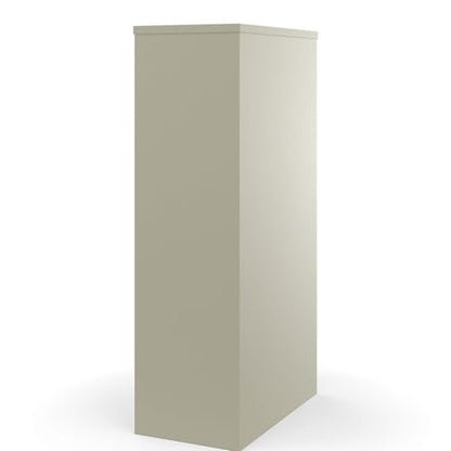Staples Commercial 4-Drawer Vertical File Cabinet, Letter Size, Lockable, Putty, Steel, 51.97H x 15W x 22D - color: Putty
