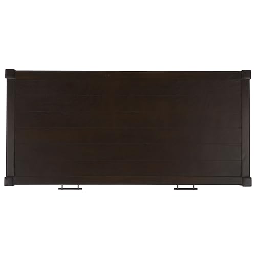 SAFAVIEH Home Collection – Filbert Dark Chocolate Writing Desk, 2-Drawer Traditional Desk, Classic Home Office Design (DSK5701E) - color: Dark Chocolate