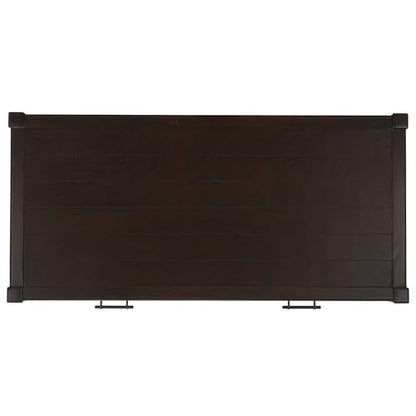 SAFAVIEH Home Collection – Filbert Dark Chocolate Writing Desk, 2-Drawer Traditional Desk, Classic Home Office Design (DSK5701E) - color: Dark Chocolate