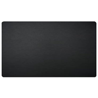 Nekmit Leather Desk Blotter Pad 24 x 14 Inches, Flat, Non-Slip, Waterproof, Black - color: Black, size: 14" x 24"