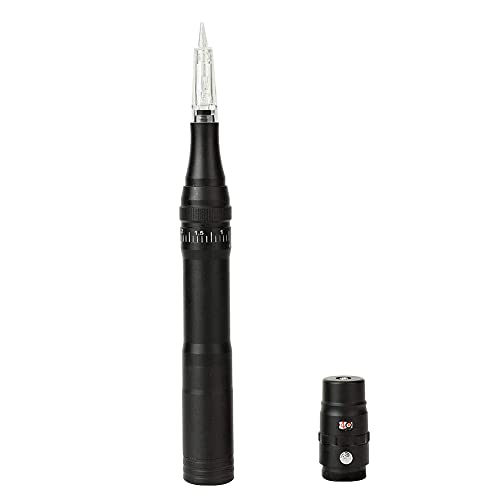 Permanent Makeup Rotary Tattoo Machine Eyebrow Pen Machine with 10PCS Needles For Eyebrows,Lips,Eyeliners B950b (Black) - color: Black